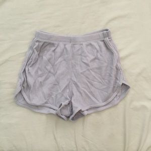Brandy Melville Lilac Thermal Lisette Shorts
